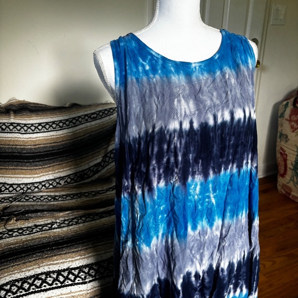 Sun Shine Raised S/M Flow Tye Dye Dress - Picture 3 of 10